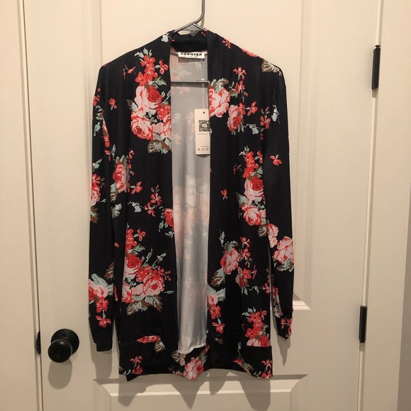 Ecowish Sweaters - Ecowish Floral Kimono Cardigan